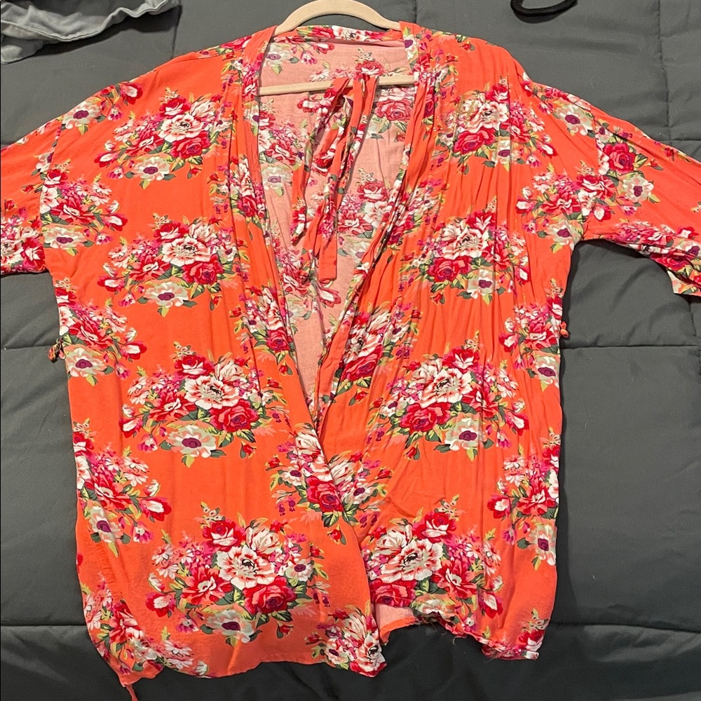 Floral Orange Women's Top